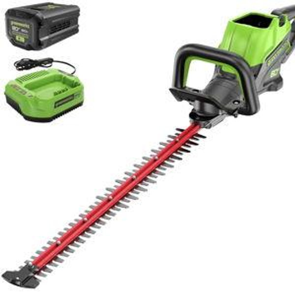 Greenworks 80V 26" Brushless Hedge Trimmer with 2.0Ah Battery and 2A Charger