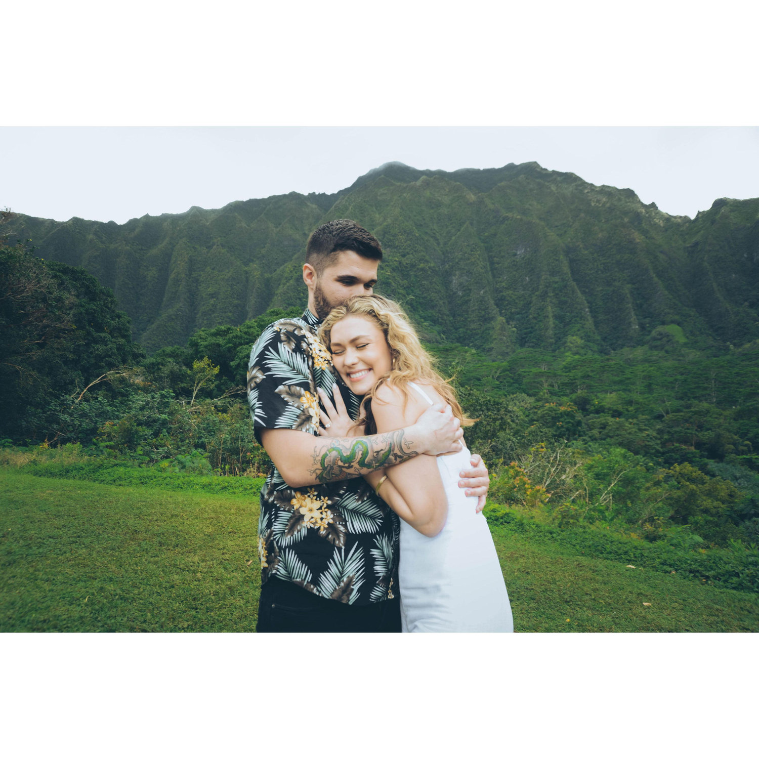 Engagement at the Ho'omaluhia Botanical Garden in Kaneohe, Oahu, Hawai'i - April 2023