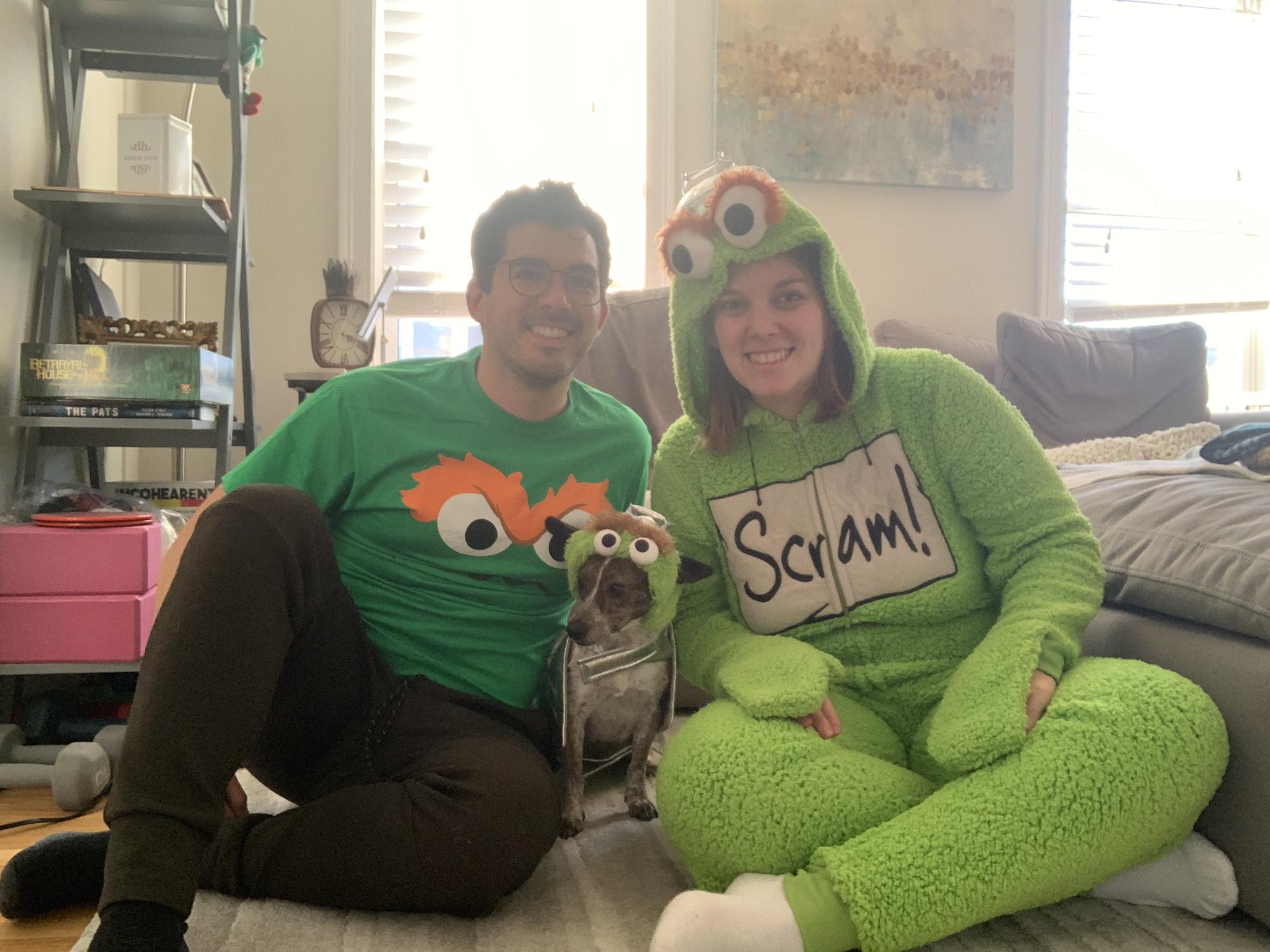 Halloween as Oscar the Grouch // October 2020