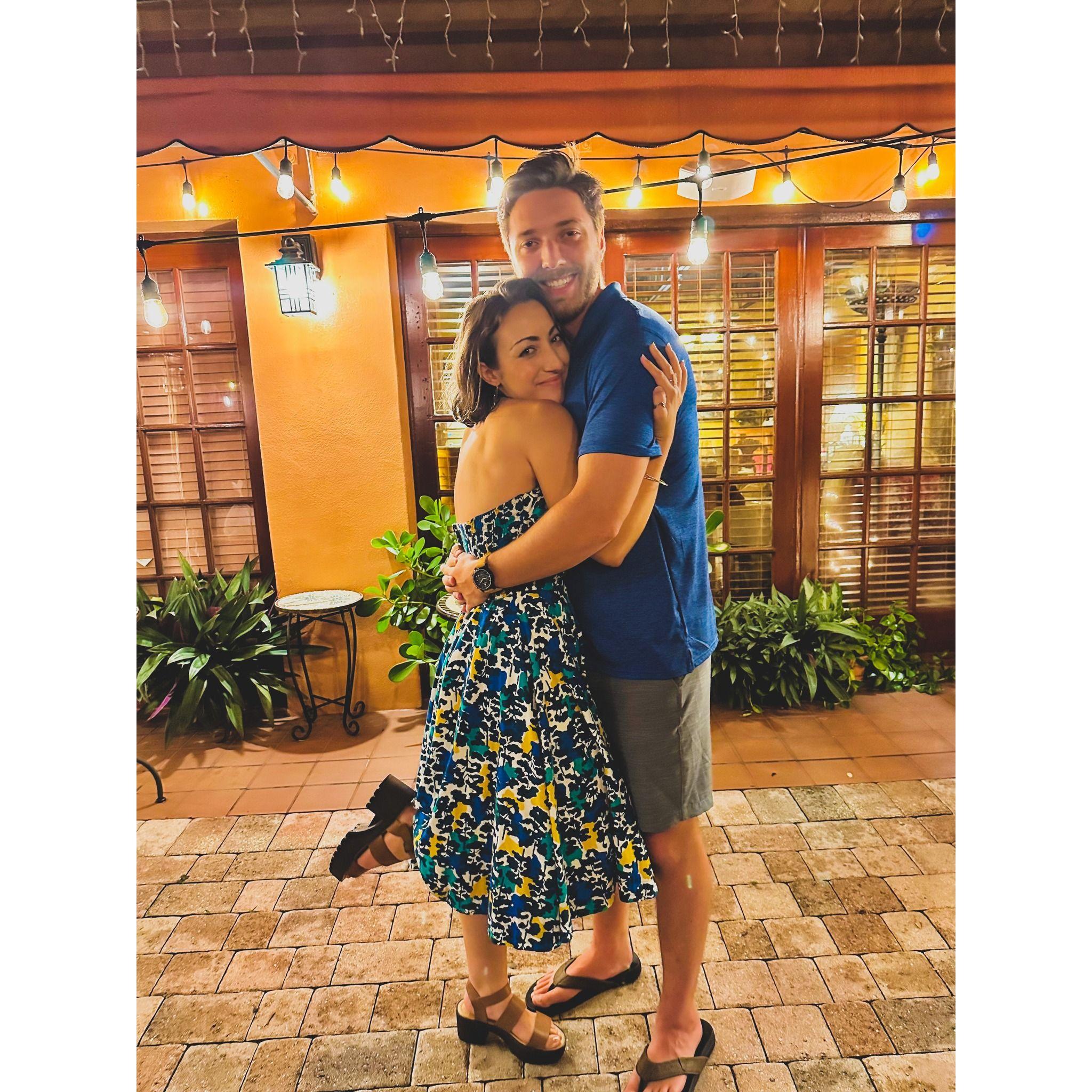 After dinner at one of Kira's favorite local Italian restaurants - Casa Bella.