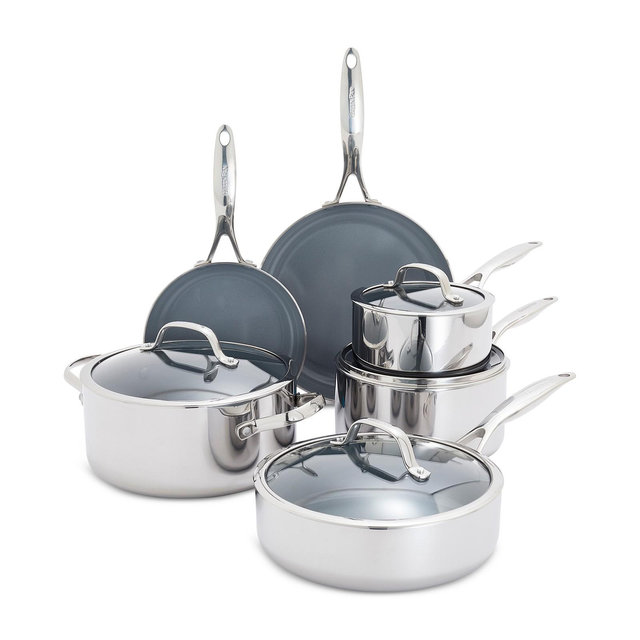 GreenPan Valencia Pro Stainless Steel 10-Pc. Cookware Set
