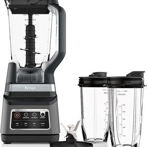 Ninja BN751 Professional Plus DUO Blender, 1400 Peak Watts, 3 Auto-IQ Programs for Smoothies, Frozen Drinks & Nutrient Extractions, 72-oz. Total Crushing Pitcher & (2) 24 oz. To-Go Cups, Black