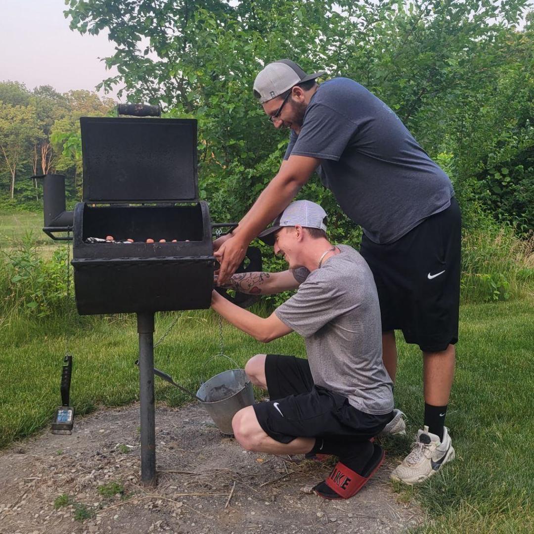 Nick and Ethan on Illinois trip