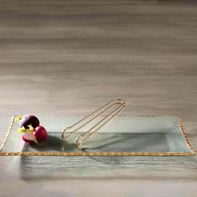 Gold Edge Platter Set