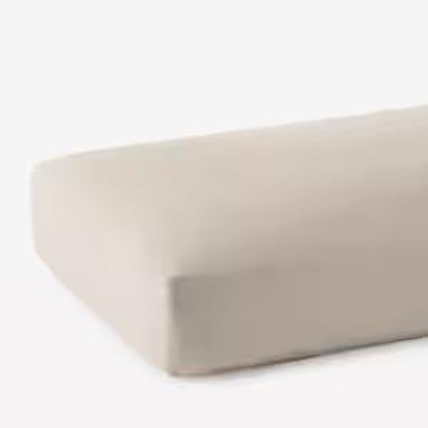 Premium Smooth Supima® Cotton Wrinkle-Free Sateen Fitted Bed Sheet - Alabaster, Twin XL - X2