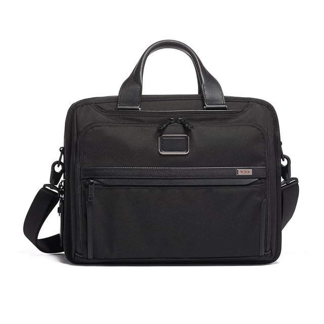 TUMI - Alpha Organizer Brief - Laptop Briefcase for Commute or Travel - Fits Up to 15" Laptop - Removable Shoulder Strap | for Commute or Travel, Fits Up to 15" Laptop, Removable Shoulder Strap