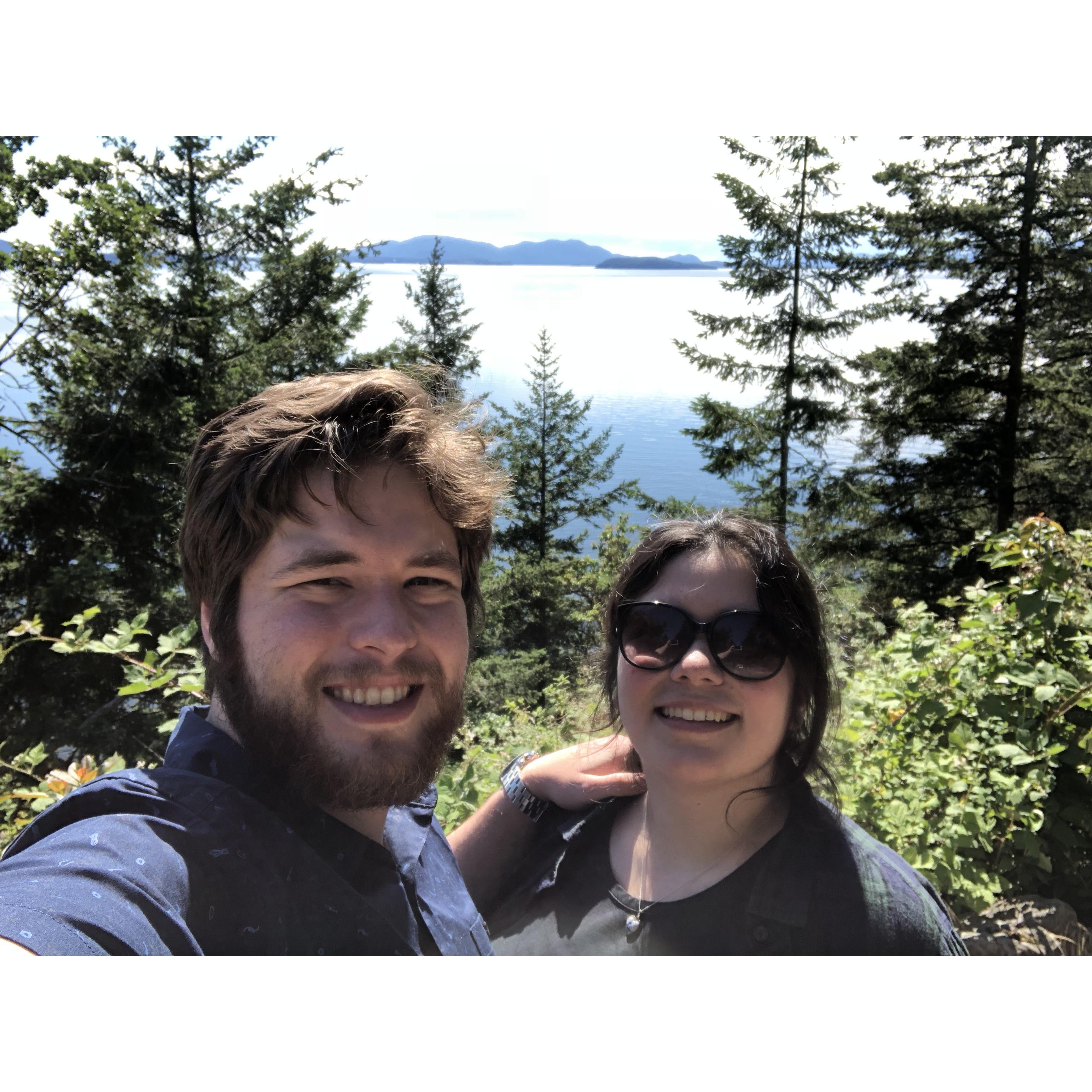 I took Carr to one of the most beautiful spots I know; Chuckanut Drive!