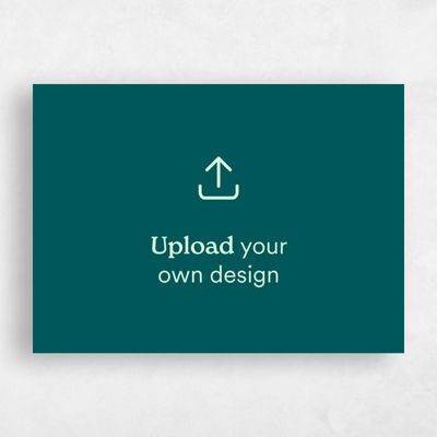 White Holiday Card - Upload your own Landscape