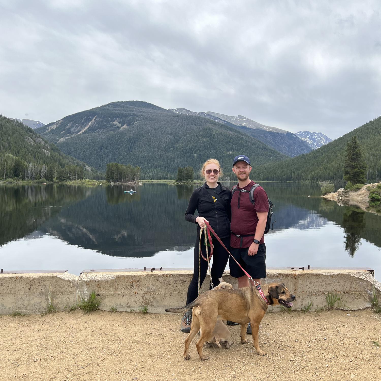 We got engaged in this spot almost exactly a year after this photo was taken!