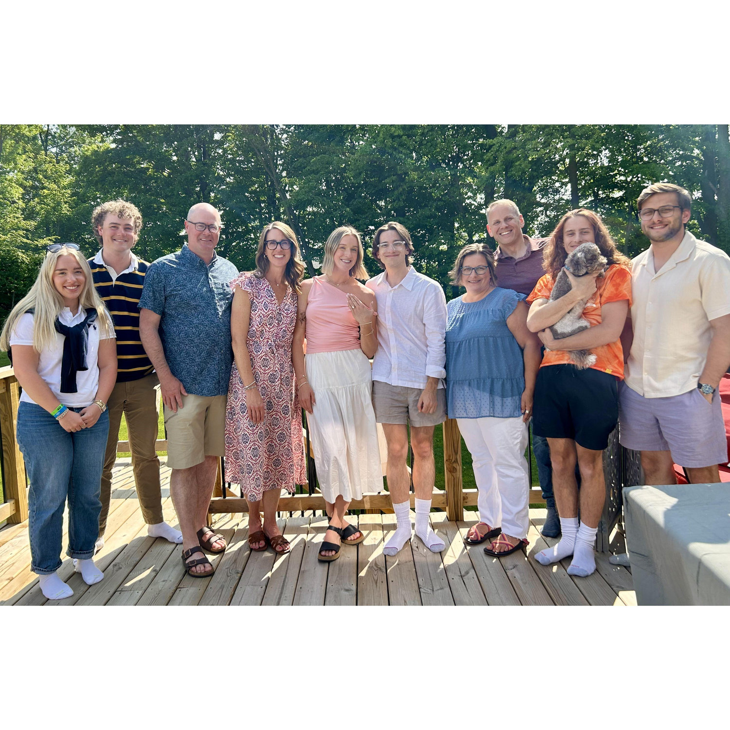 Kyle planned a surprise engagement party!