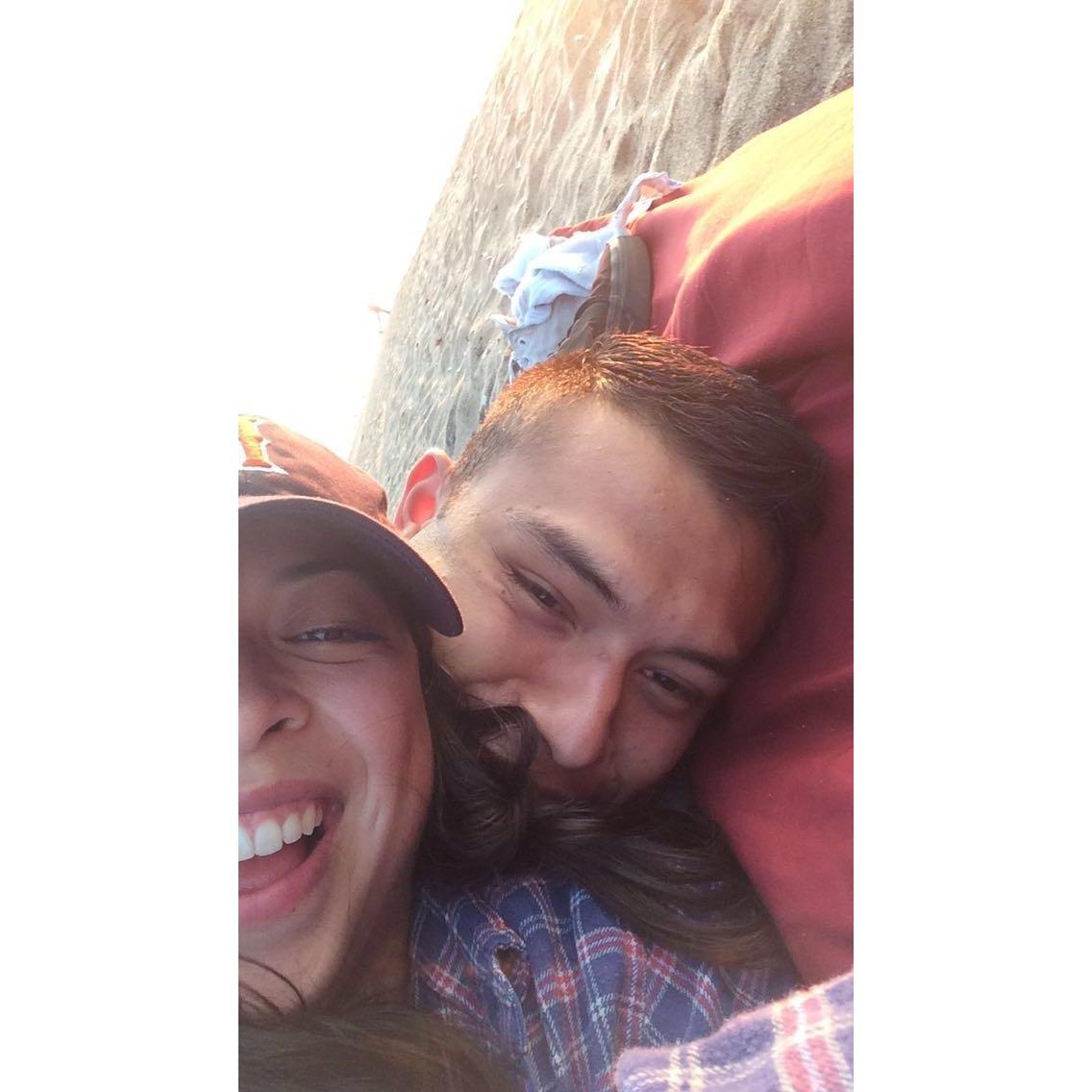 One of our first (of many) beach trips together circa 2016.