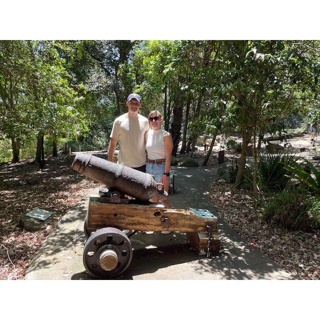 Beside the cannons in Sydney - Dec 2024