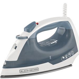 BLACK+DECKER Easy Steam Compact Iron for Clothes, Automatic Shutoff, Nonstick Plate, Light Weight, 1200 Watts