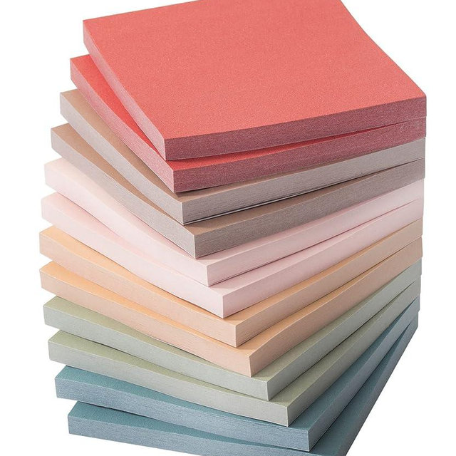 Mr. Pen- Sticky Notes, 3”x3”, 12 Pads, Vintage Colors Sticky Notes, Sticky Note, Self-Stick Note Pads, Sticky Pads Sticky Notes Aesthetic, Colorful Sticky Notes, Sticky Notes Bulk Sticky Notes