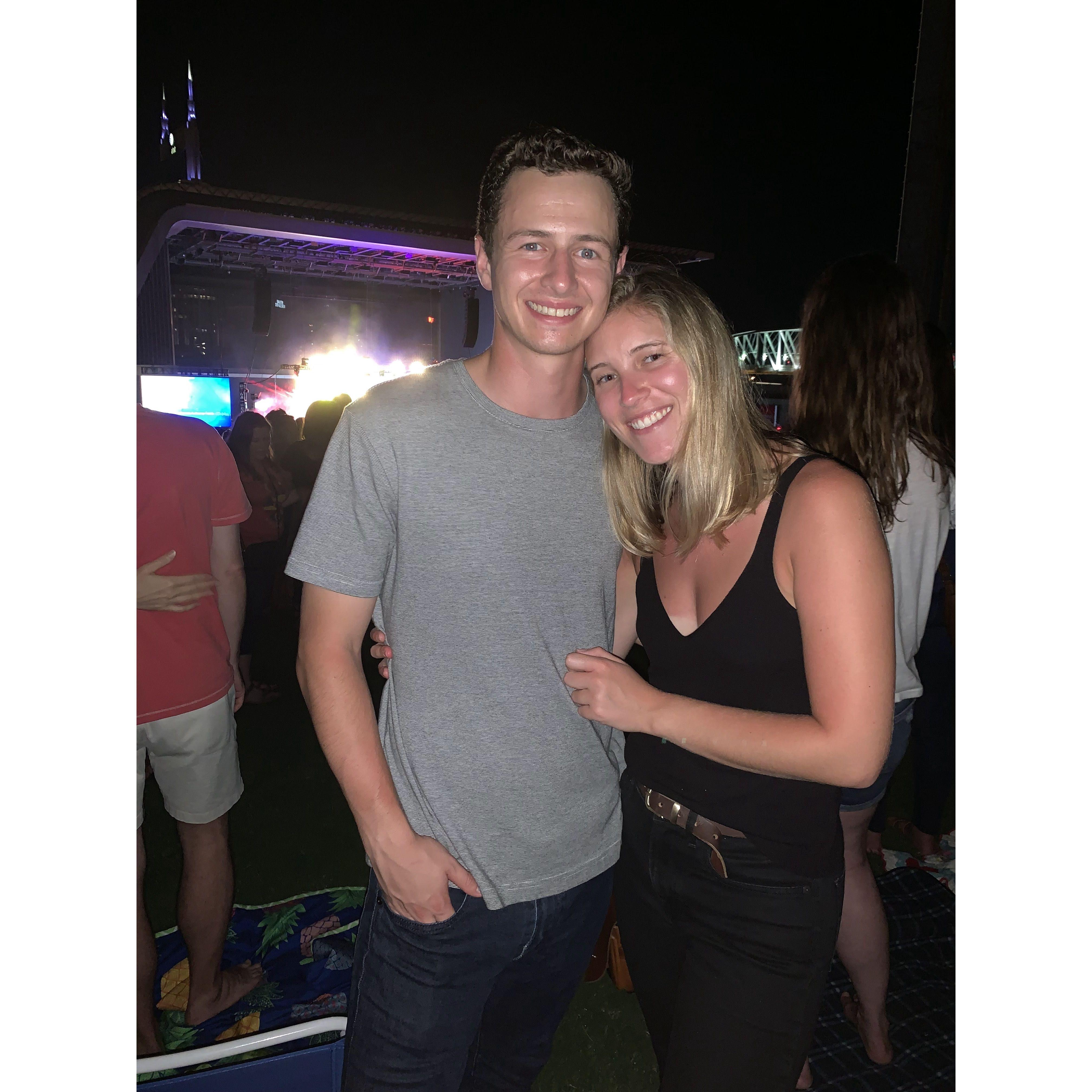 August 2019 - Our first photo together!