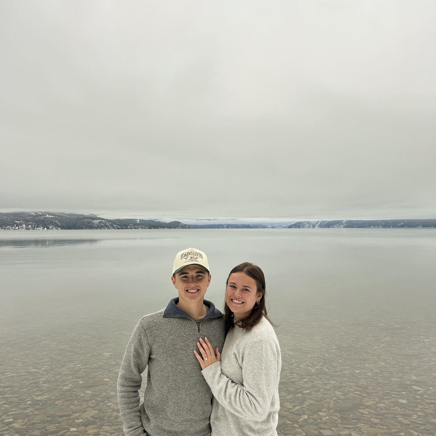 He proposed on Lake Pend O'Reille in Sandpoint, ID