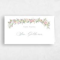 White Wedding Place Card - Dinan