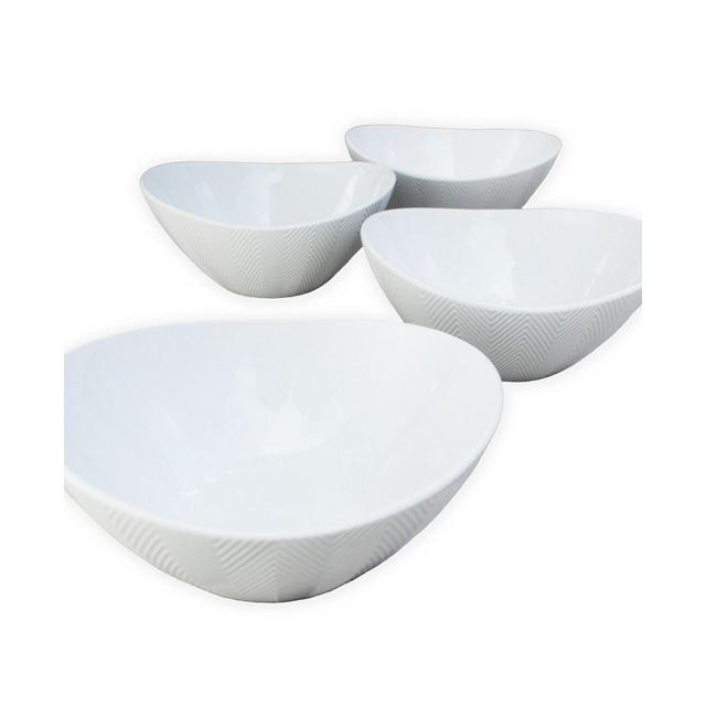 Euro Ceramica Highlands Serving Bowl Set, 4 Piece