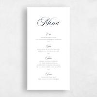 White Wedding Menu - Ivoire