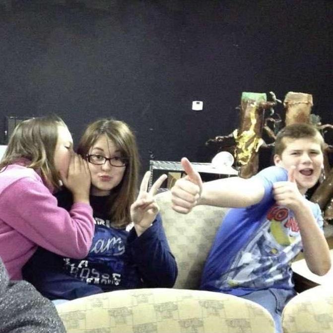 One of the first pictures of the bride & groom. This was during The Princess Bride at Creative Arts Showtime Theatre in 2015