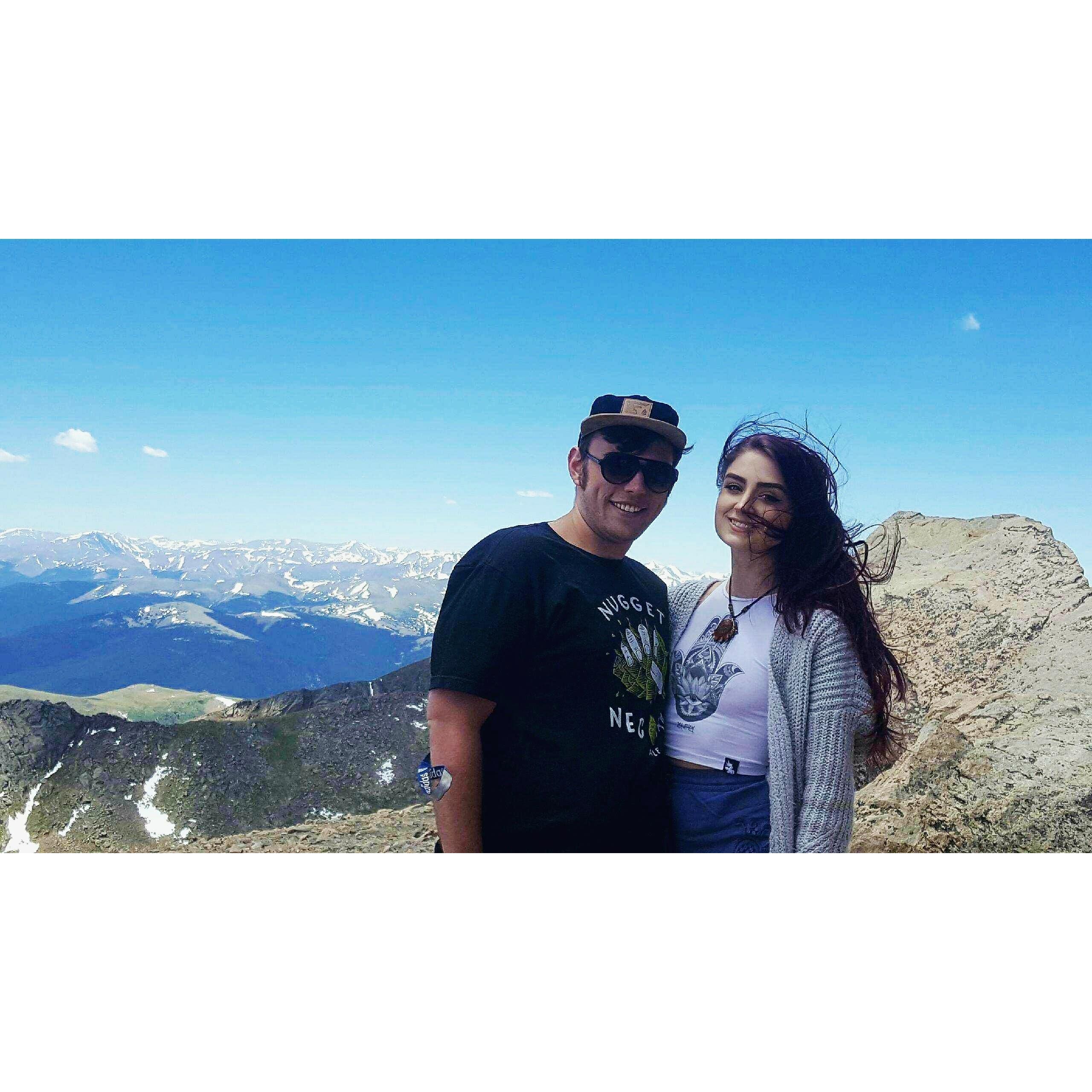 On top of Mt. Evans, CO