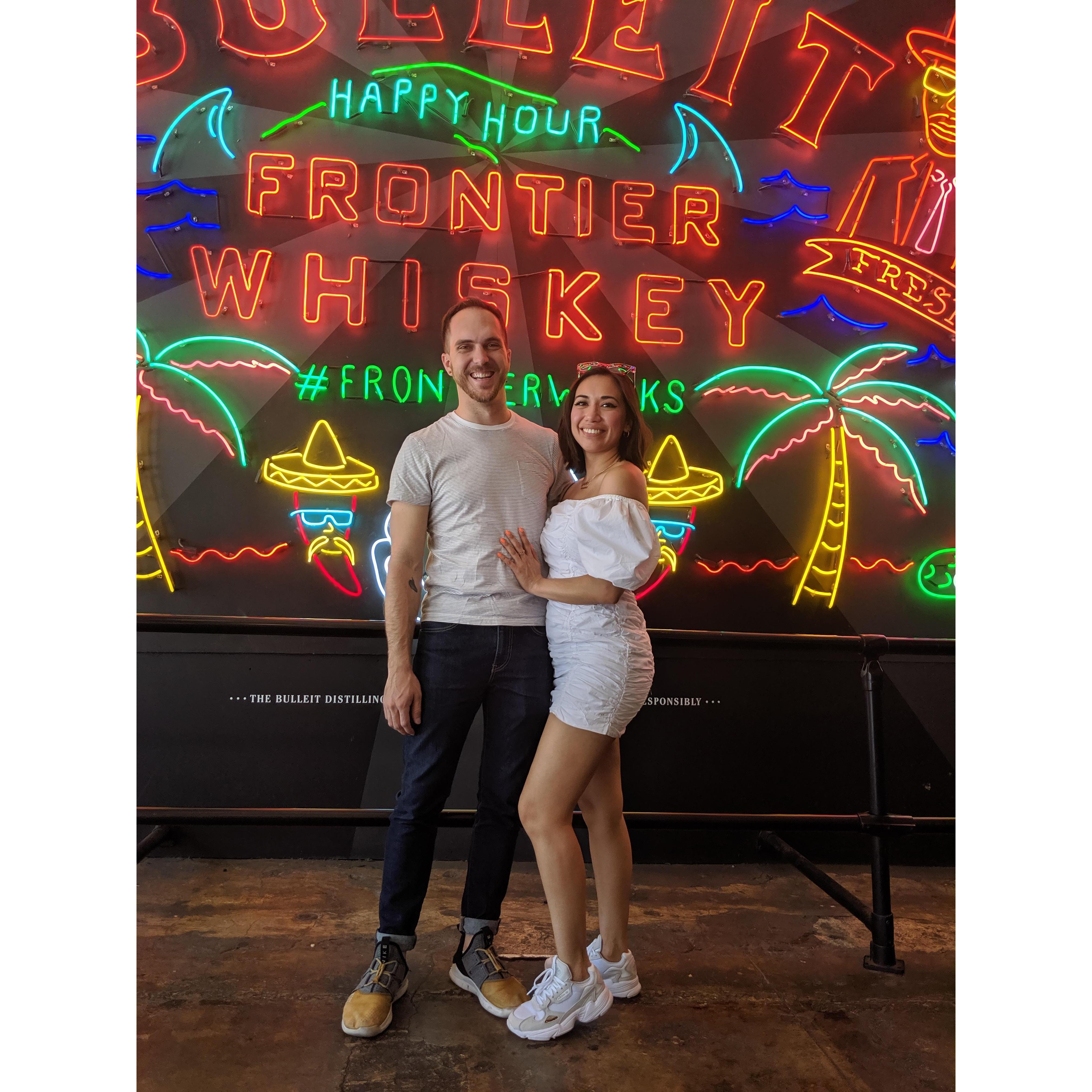 Los Angeles celebrating Evelyn's birthday