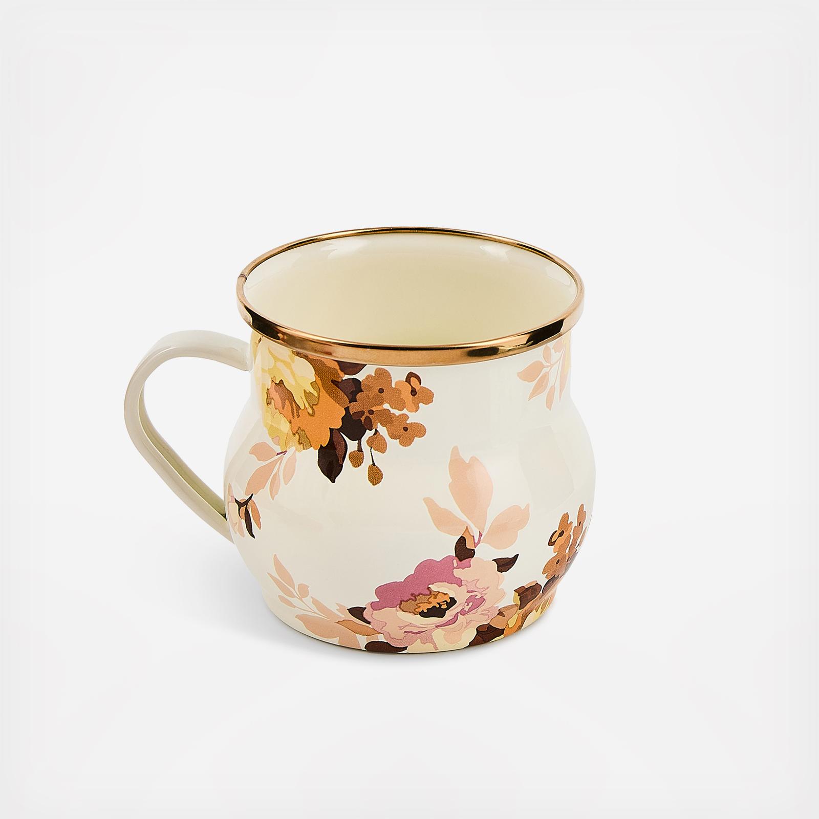 Mackenzie Childs Canister Wild Rose Slate Small