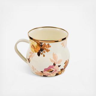 Wild Rose White Stainless Steel Mug