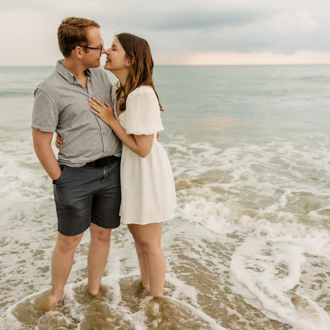 Beach engagement photos - July 2023