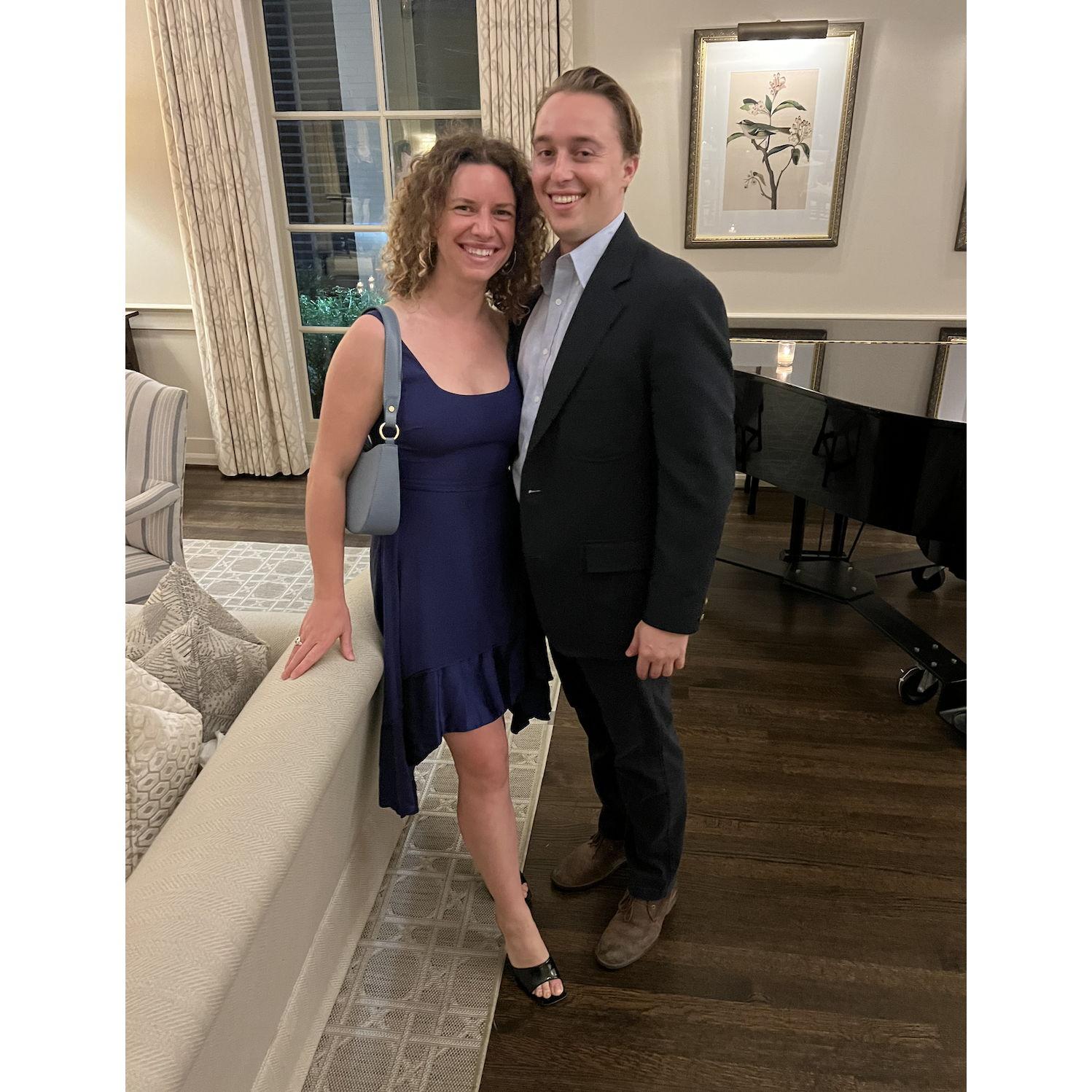 Celebrating our friends, Sam and Michelle, at their rehearsal dinner