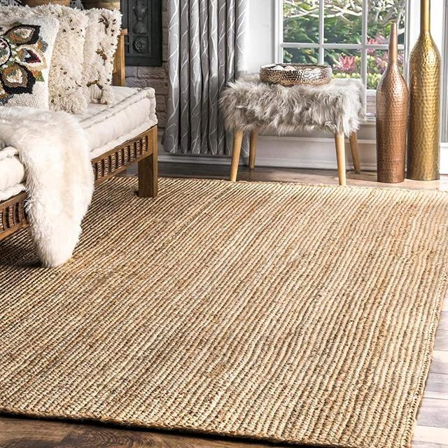 nuLOOM Rigo Hand Woven Jute Runner Rug, 2' 6" x 6', Natural