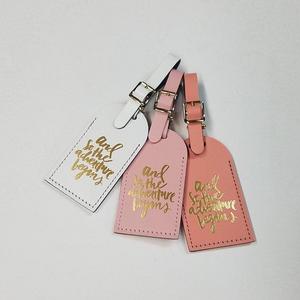 and so the adventure begins Luggage Tag Gifts - Traveler - Wedding - Birthday & More! Made in the USA