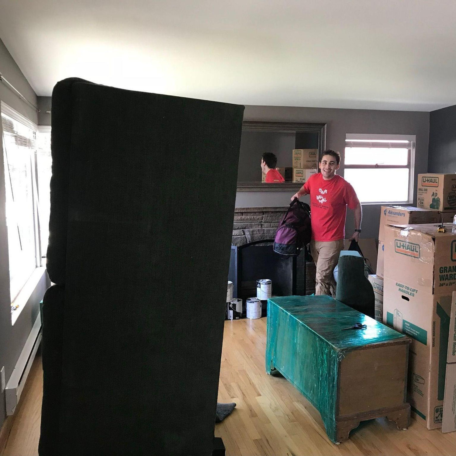 4/23/18 - Moving into our Ballard apartment! Max is dealing with it really well.
