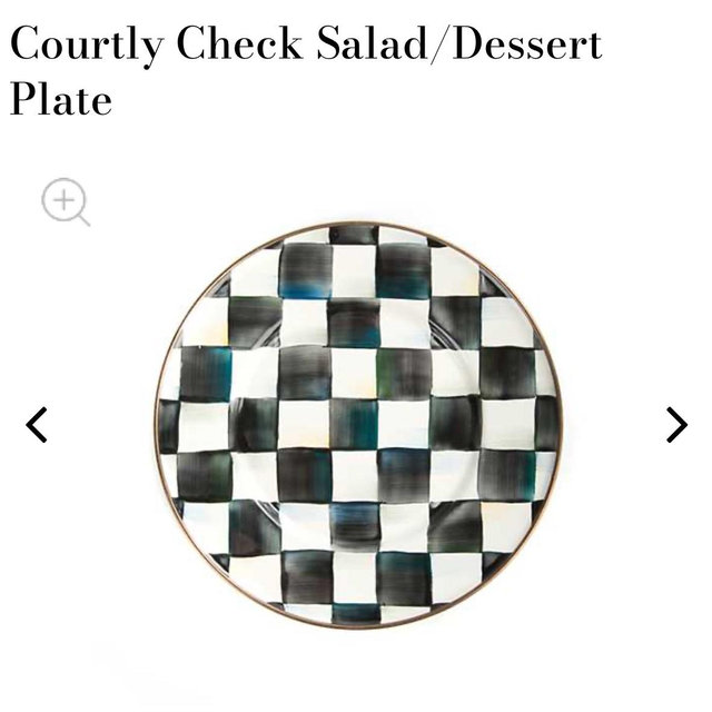 Courtly Check Salad/Dessert Plate