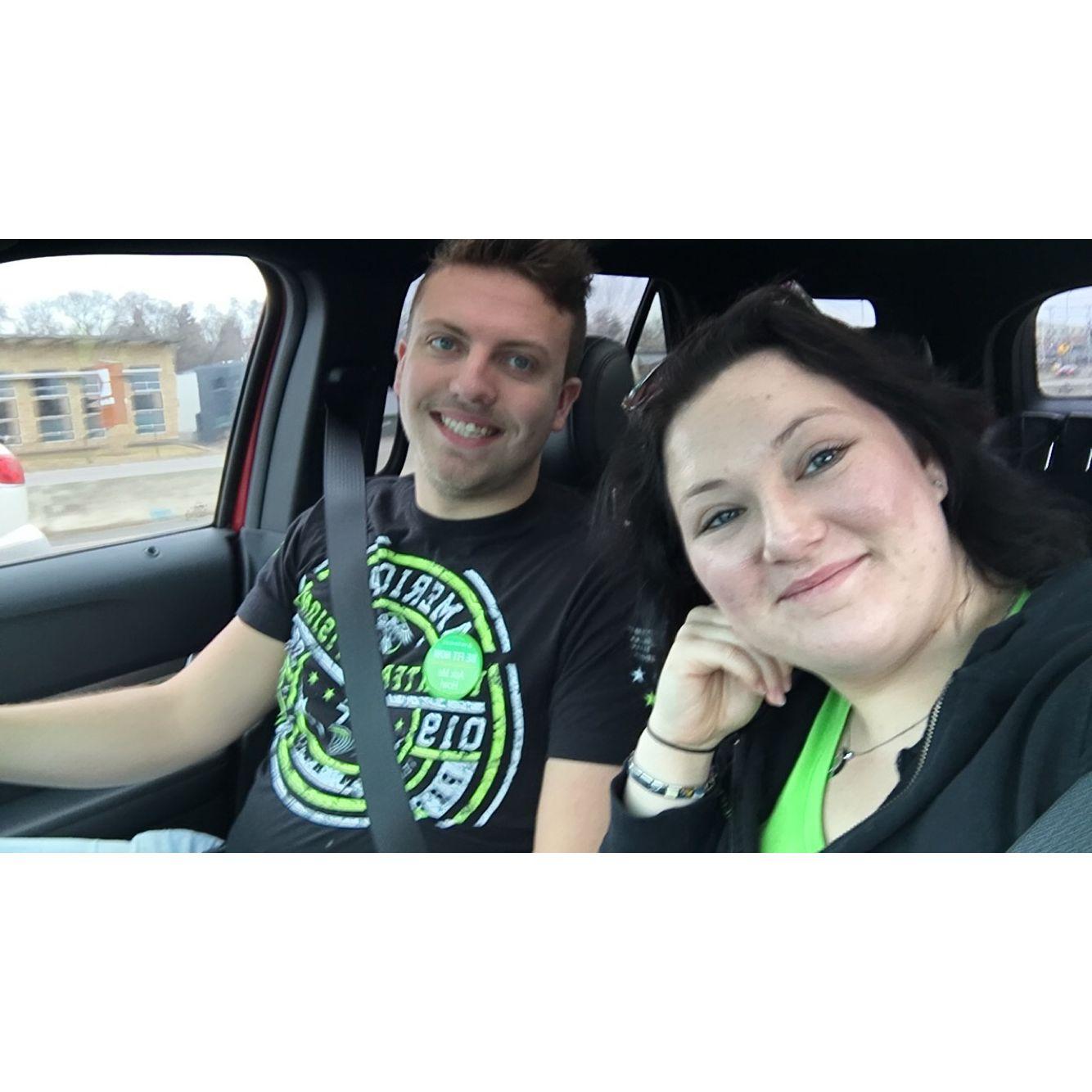 One of our many road trips.