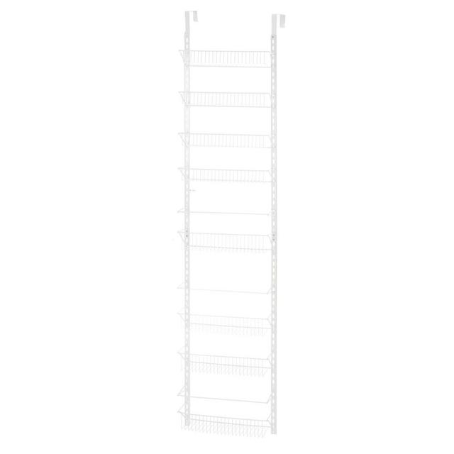 Over the Door Organizer - Hanging Wall Rack for Closet, Bathroom, or Kitchen Organization and Storage - Metal Pantry Shelves by Home-Complete
