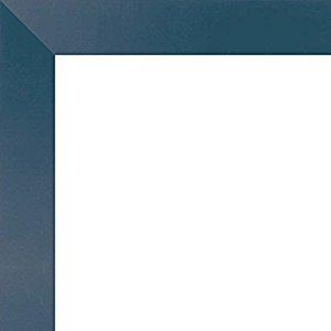 12x48 - 12 x 48 Flat Blue Solid Wood Frame with UV Framer's Acrylic & Foam Board Backing - Great For a Photo, Poster, Painting, Document, or Mirror