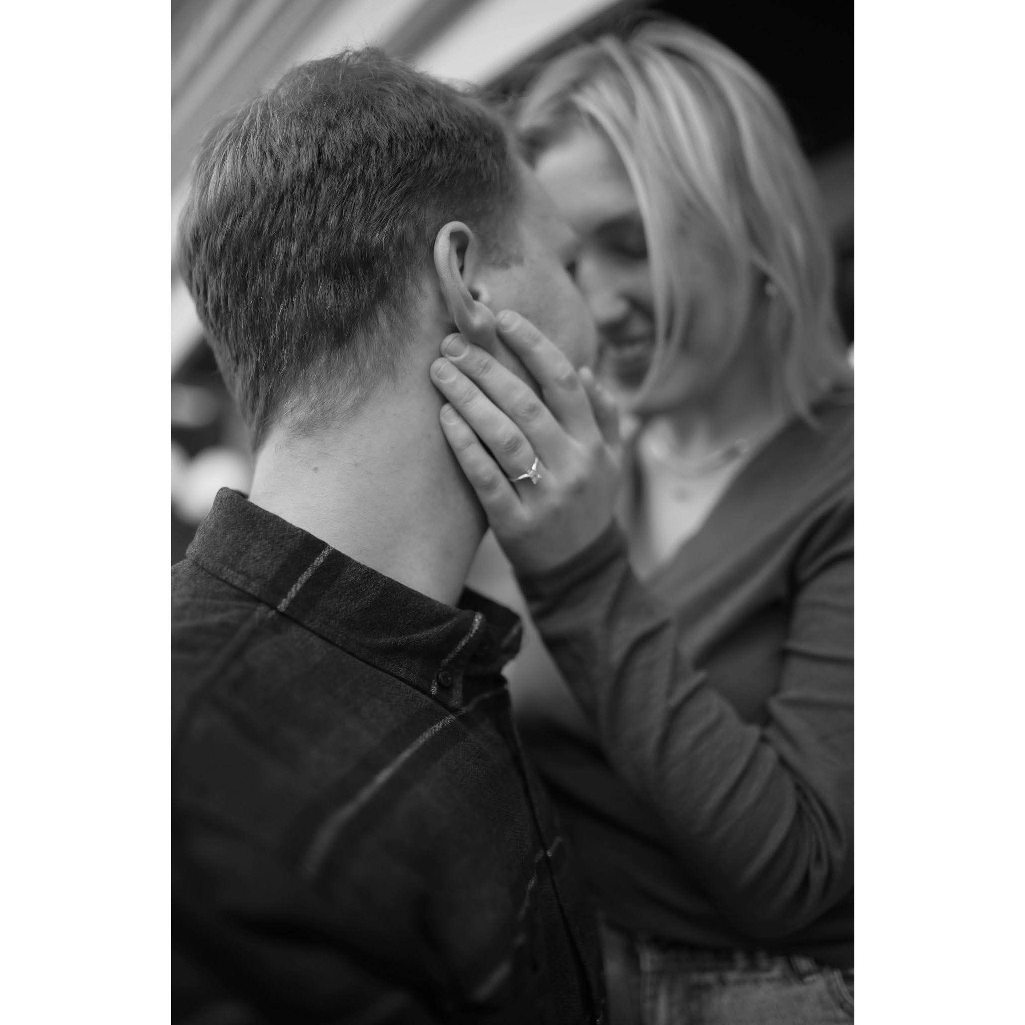 Engagement photos in Downtown Denver.