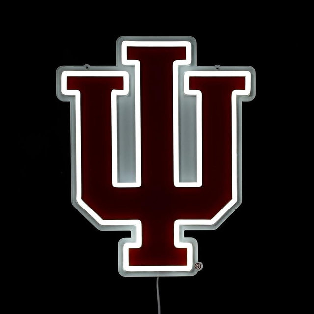 Saturday Neon Officially Licensed NCAA Indiana Hoosiers LED Neon Light Up Sign, 15" - Perfect for Fans and Alumni