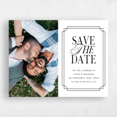 White Wedding Save the Date - Cato Photo