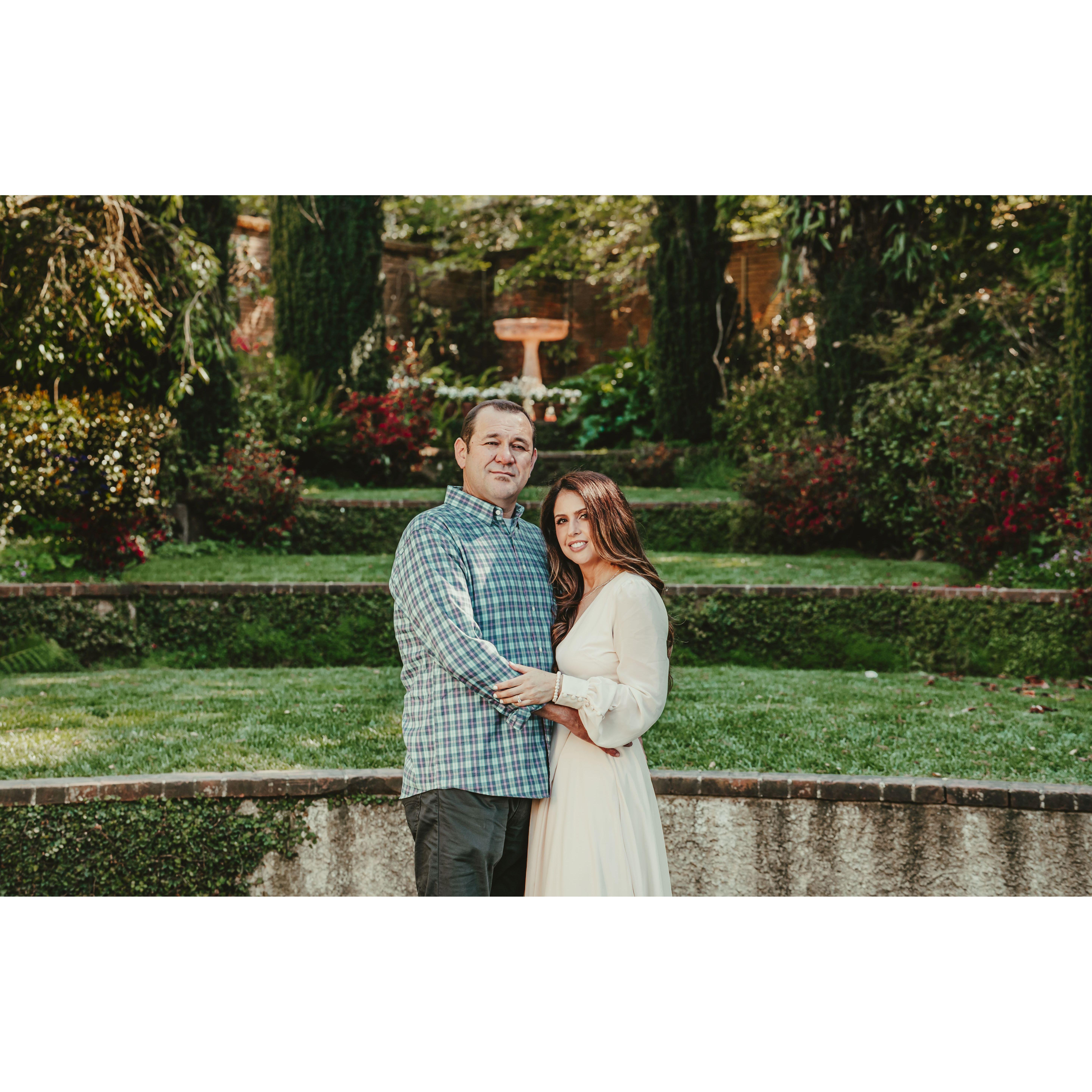 Engagement pics at Filoli Gardens.