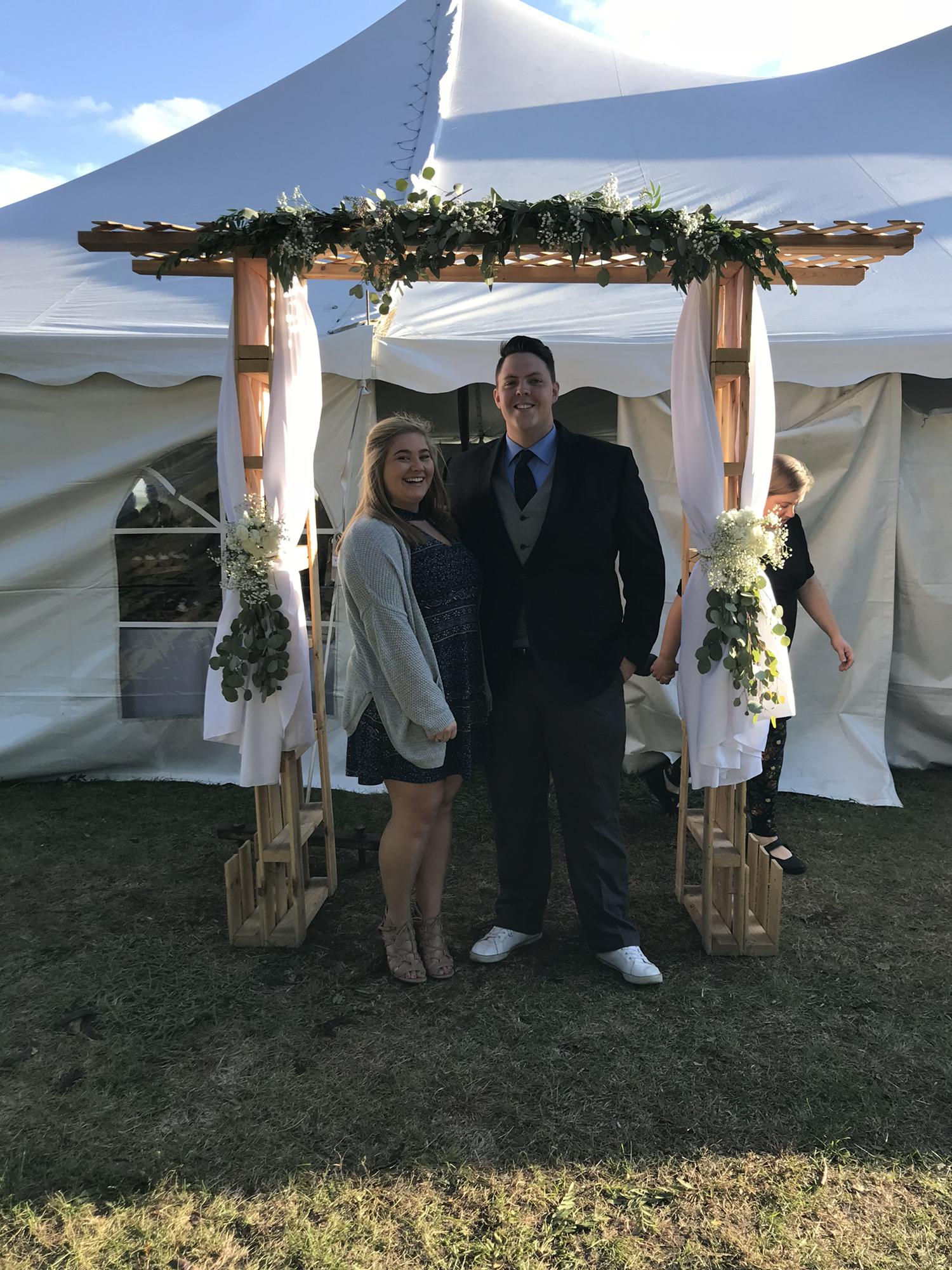 One of the MANY weddings Logan DJed that I got to tag along with.