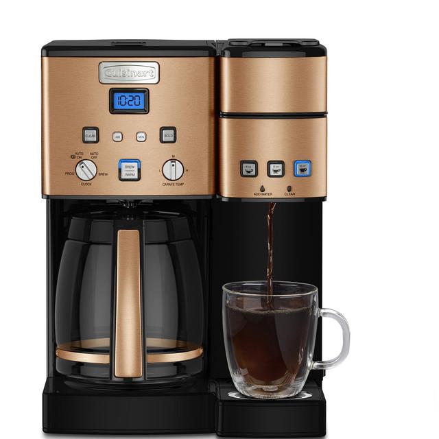 Cuisinart SS-15CP 12 Cup Coffee Maker and Single-Serve Brewer, Copper