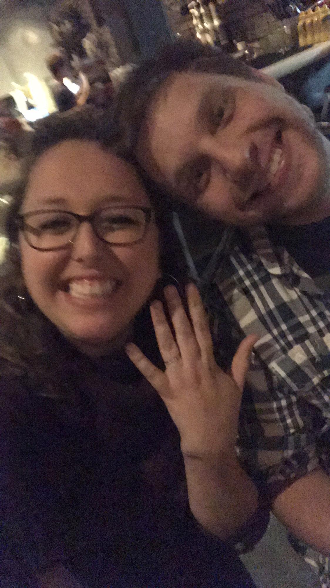 Showing off my beautiful ring!