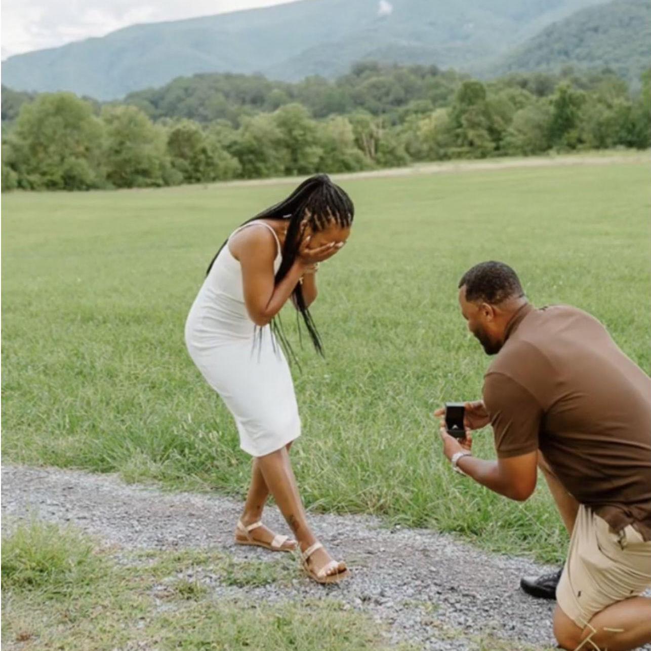 I was so surprised, he got down on one knee in Tennessee!