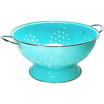 Calypso Basics by Reston Lloyd Powder Coated Enameled Colander, 5 Quart, Turquoise