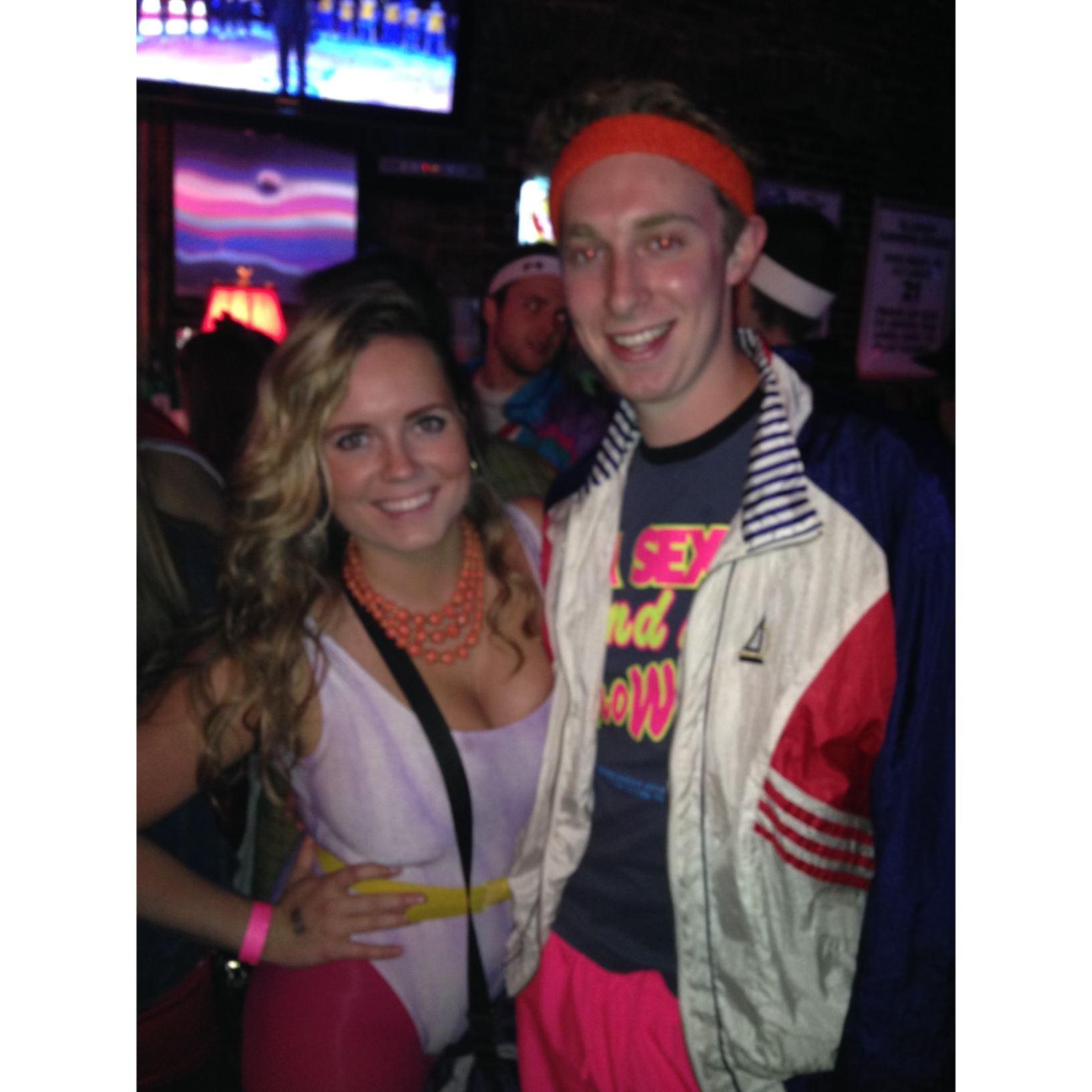 “Decades” themed college event; we chose '80s!