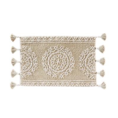 20" x 30" Medallia Bath Rugs and Mats Natural - Saturday Knight Ltd.