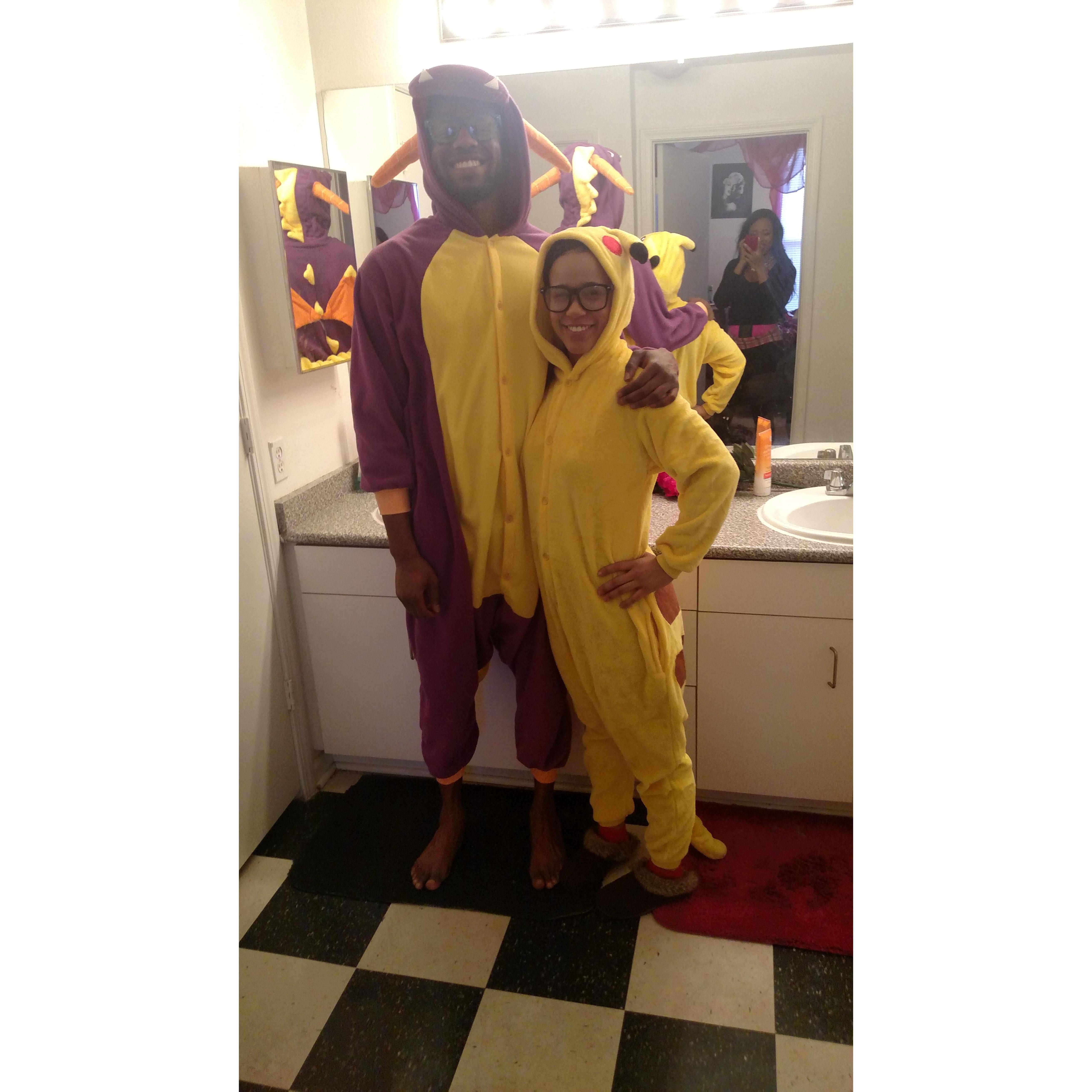 This was taken in college, we had just received our onsies in the mail! #onsiepartnersforlife