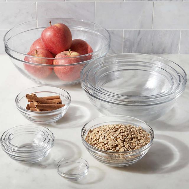 Duralex Glass Bowls, Set of 10